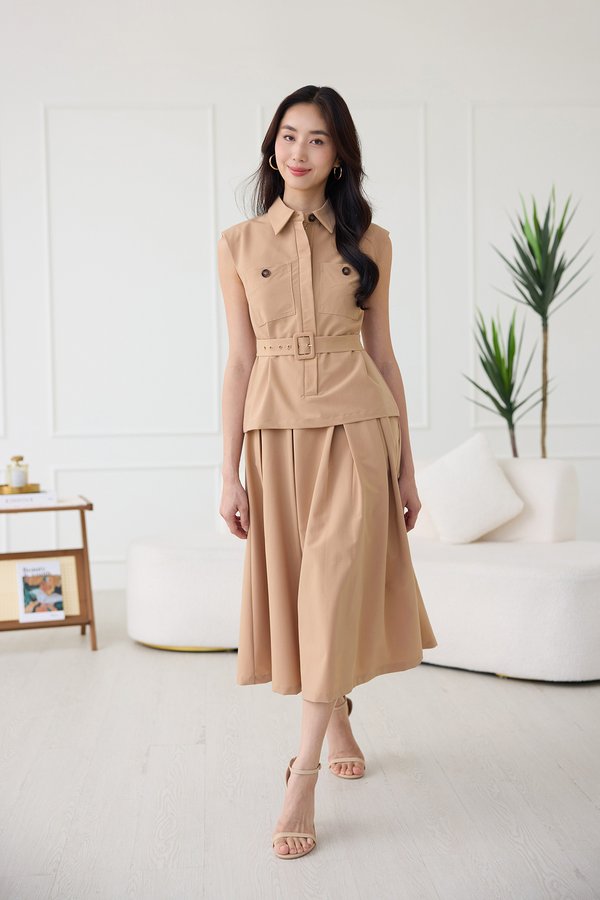 Janelle Dress In Camel