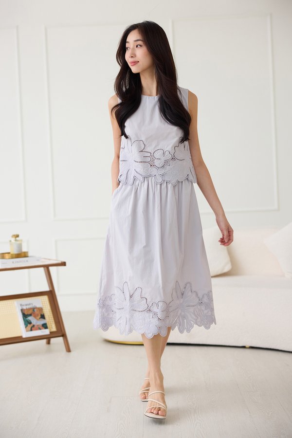 Mylah Skirt In Ash Lilac