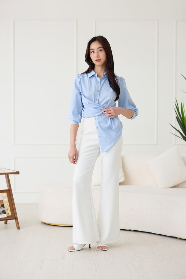 Pixie Shirt In Dotted Blue