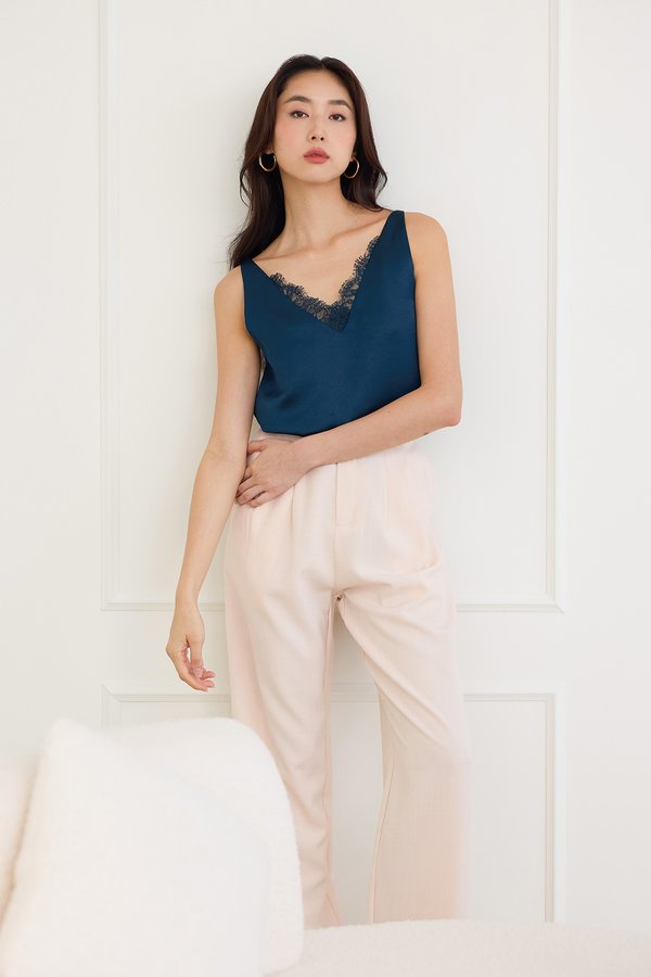 Amelie Top In Peacock Blue