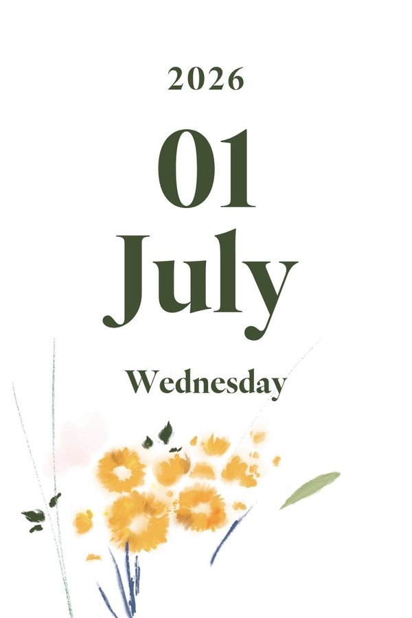 2026 July 1st (Wednesday)