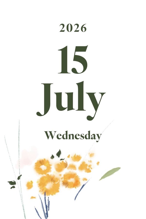 2026 July 15th (Wednesday)