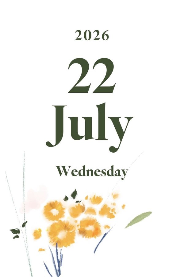 2026 July 22nd (Wednesday)