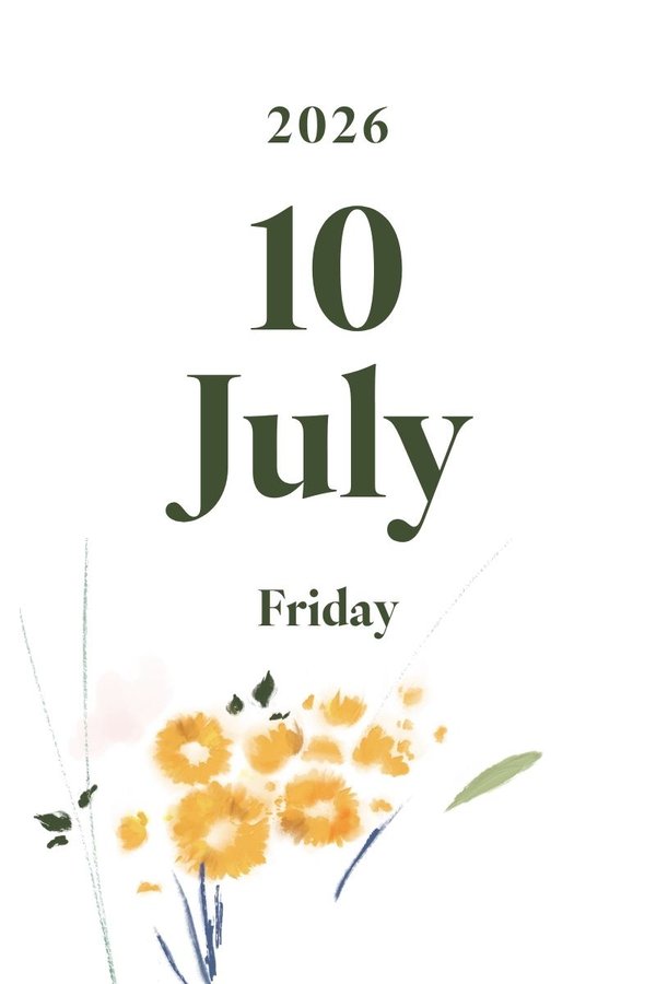 2026 July 10th (Friday)