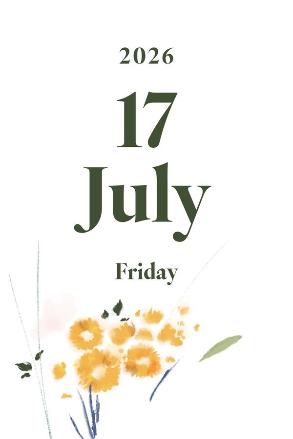 2026 July 17th (Friday)
