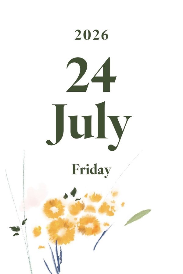 2026 July 24th (Friday)