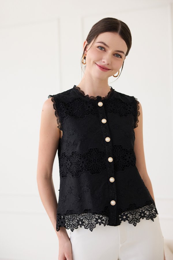 Jasmin Top In Classic Black