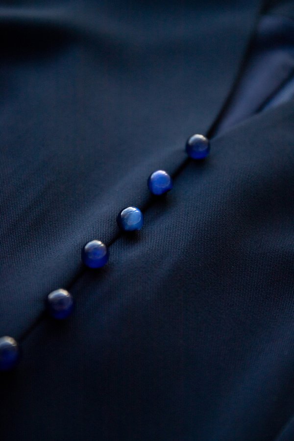 Santorini Dress In Navy Blue