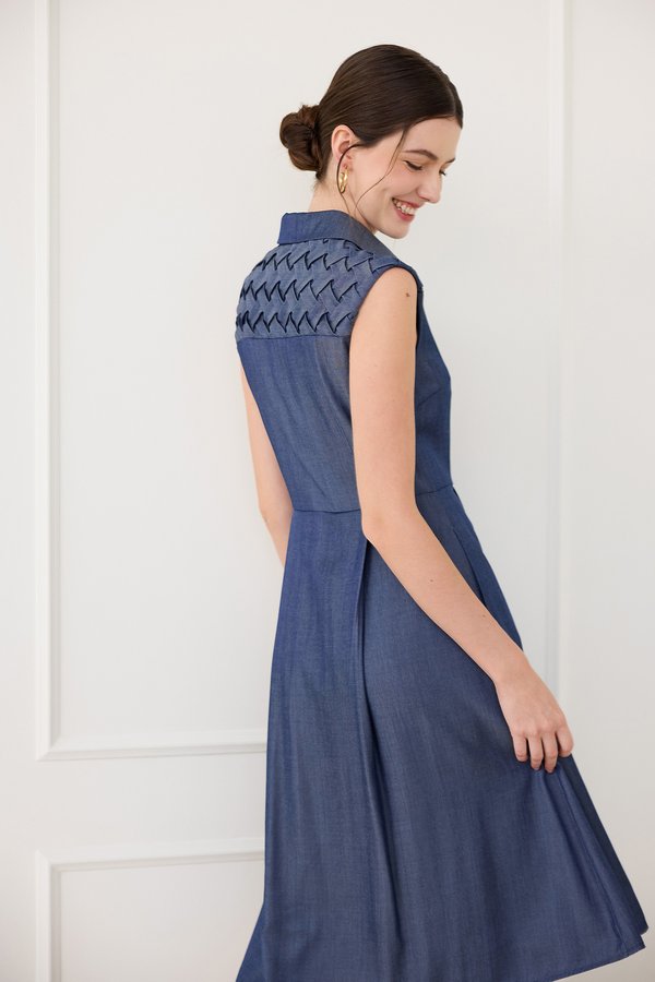 Bexley Dress In Denim Blue
