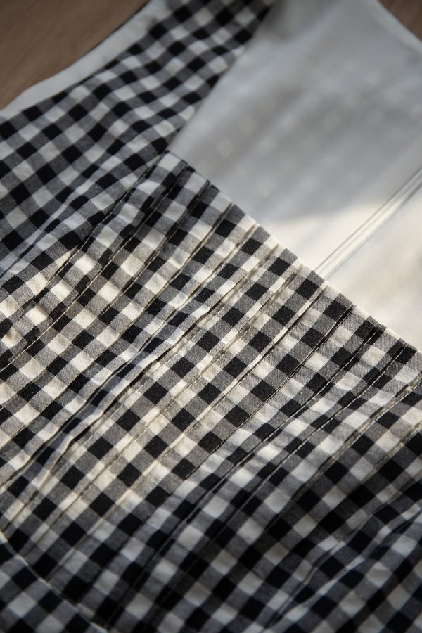 Freyja Dress In Black Gingham
