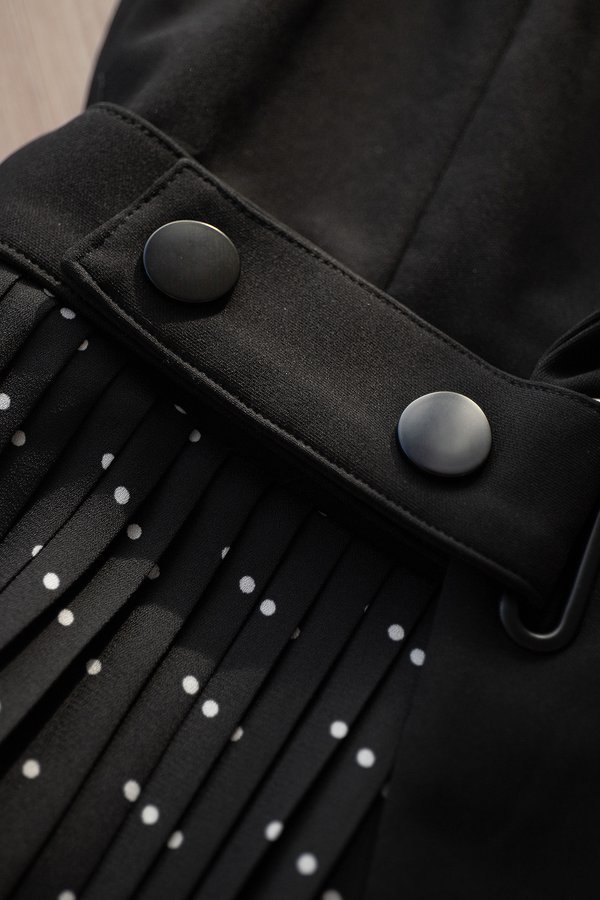Capella Dress In Black Dots