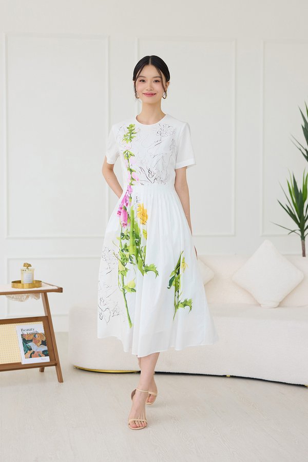 [Preorder] Floriana Dress In Spring Florals