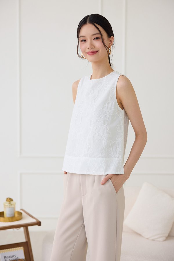 Marta Top In Classic White