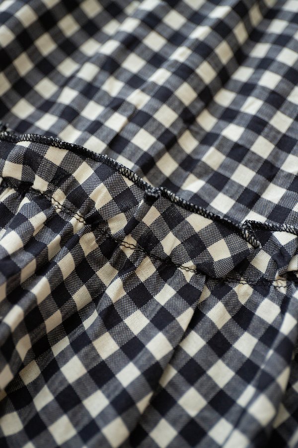Leya Skirt In Black Gingham