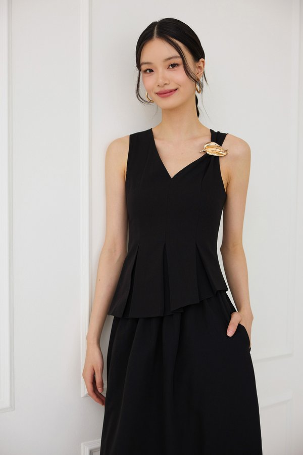 Kerina Top In Classic Black