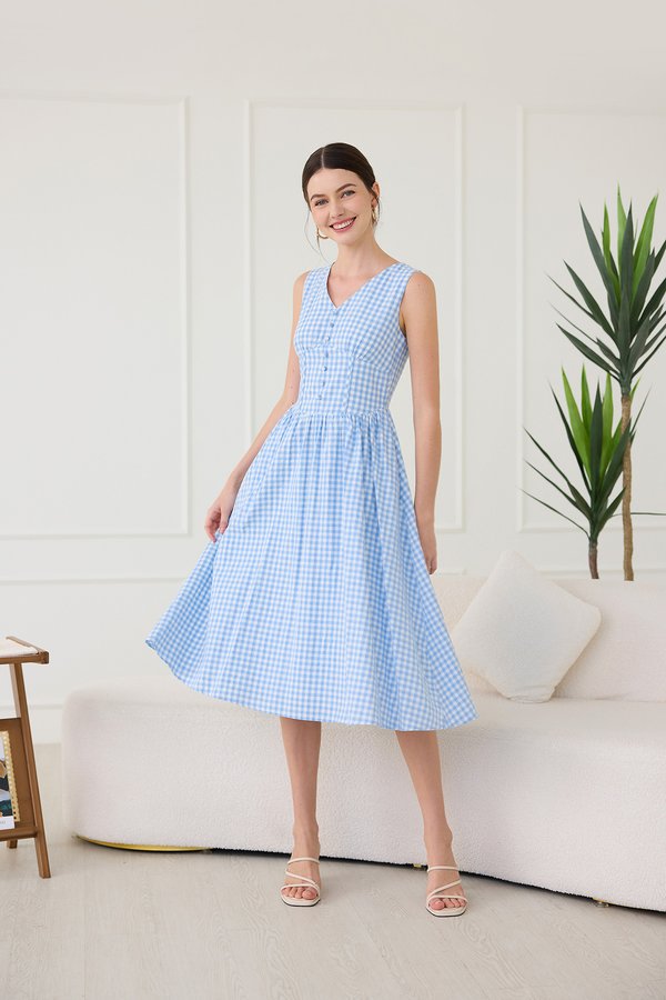 Varra Dress In Sky Checks
