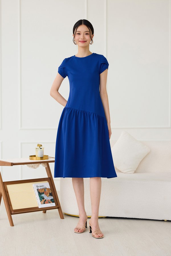 Angeles Dress In Cobalt Blue