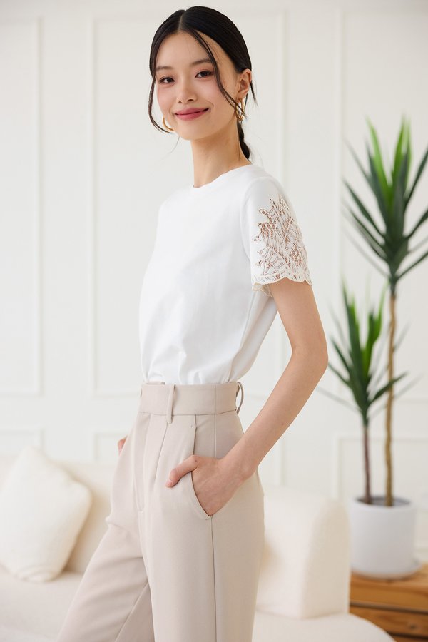Etna Top In Classic White