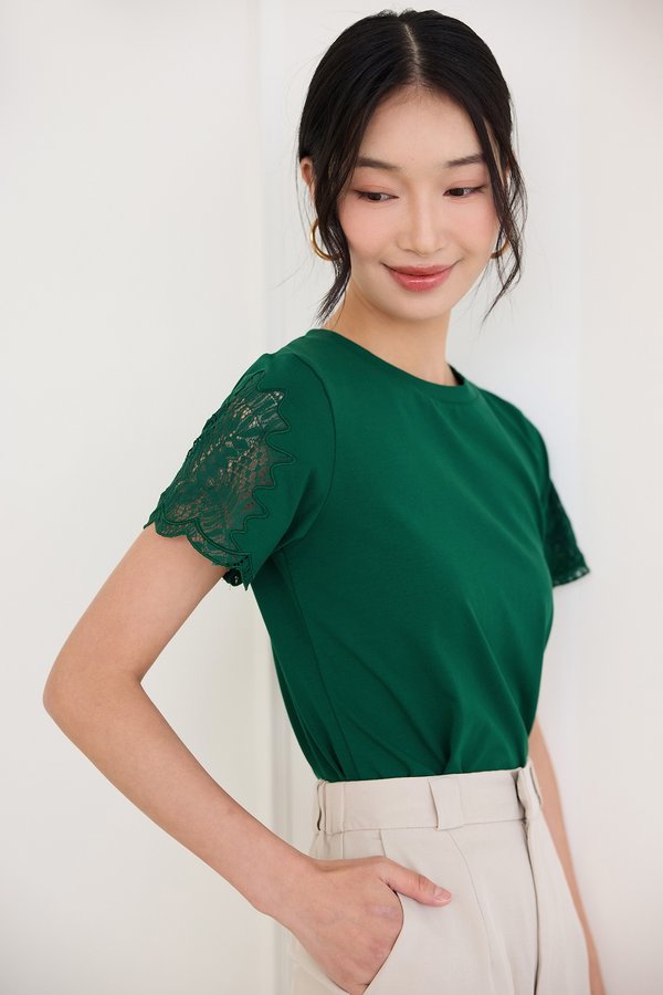 Etna Top In Forest Green