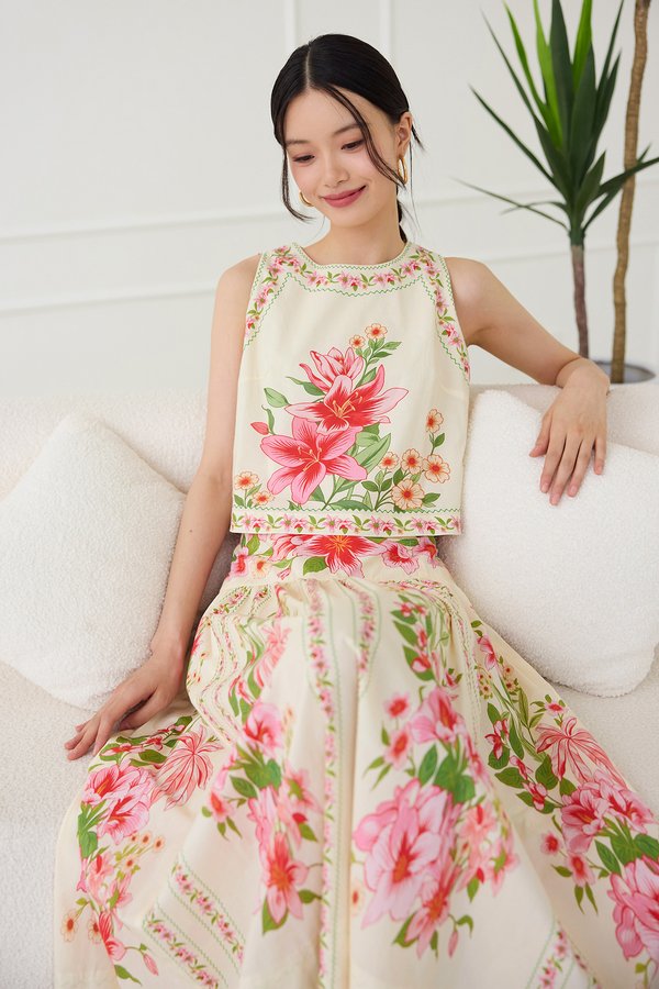 [Preorder] Ibiza Top In Pink Florals