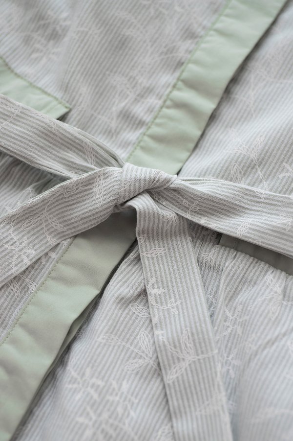 Lexa Dress In Sage Stripes