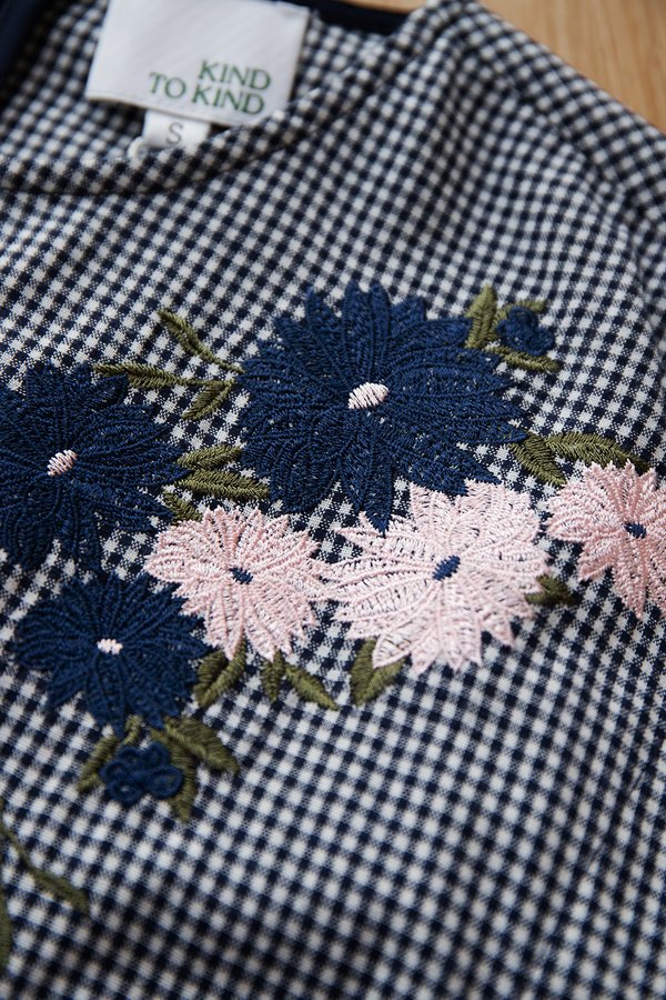 Muriel Dress In Blue Gingham