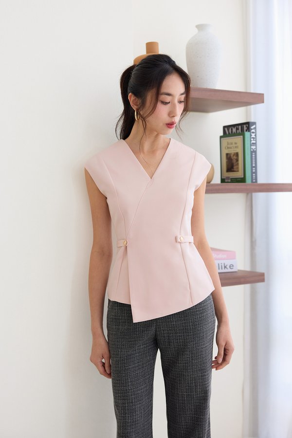 Nika Top In Blush Pink