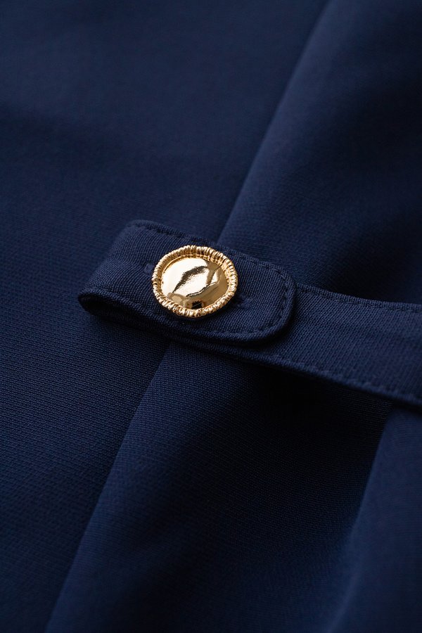 Nika Top In Navy Blue