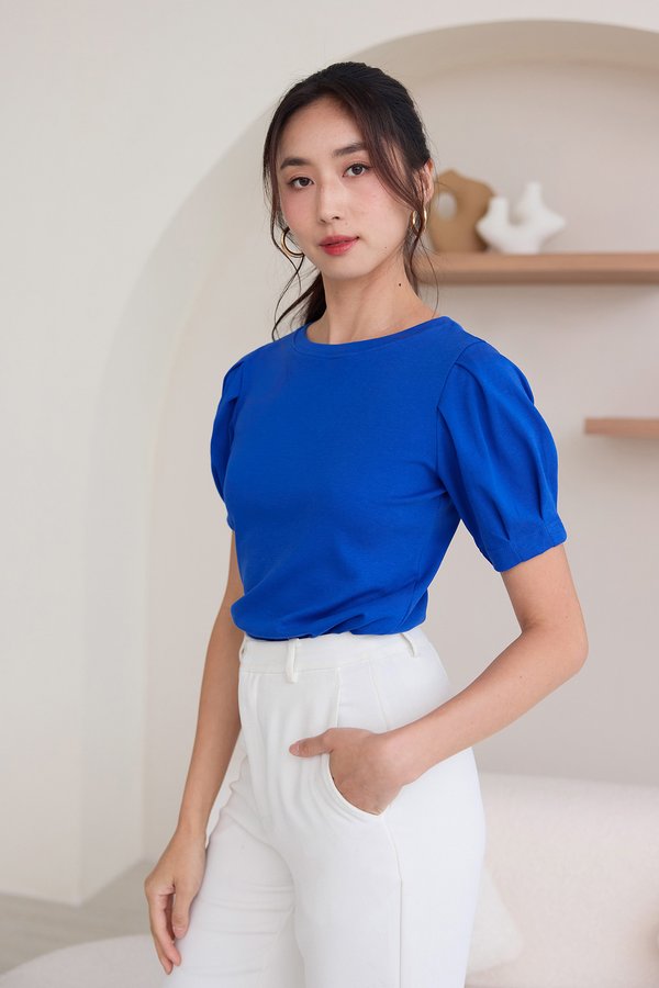 Olivia Top In Cobalt Blue