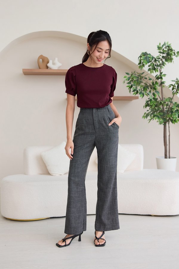 Olivia Top In Merlot