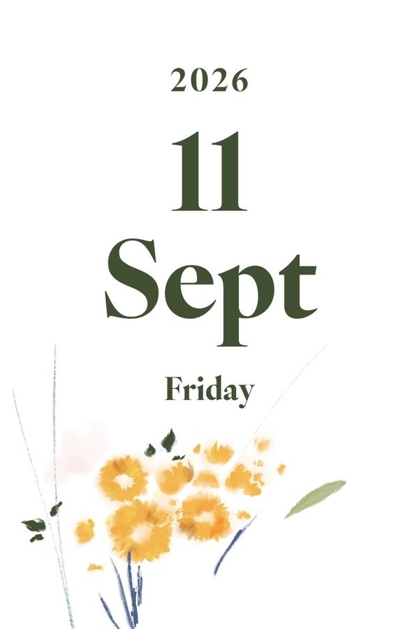 2026 September 11th (Friday)