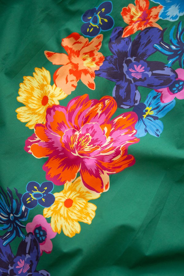 Bertha Skirt In Green Florals