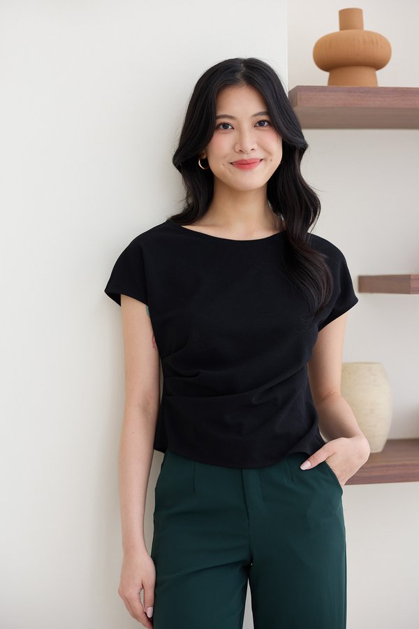 Vikki Top In Classic Black
