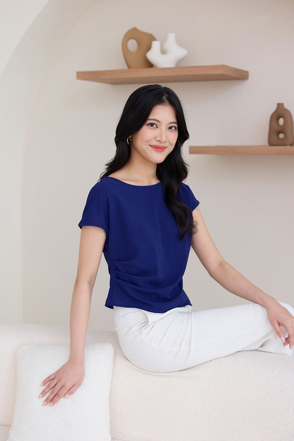 Vikki Top In Cobalt Blue