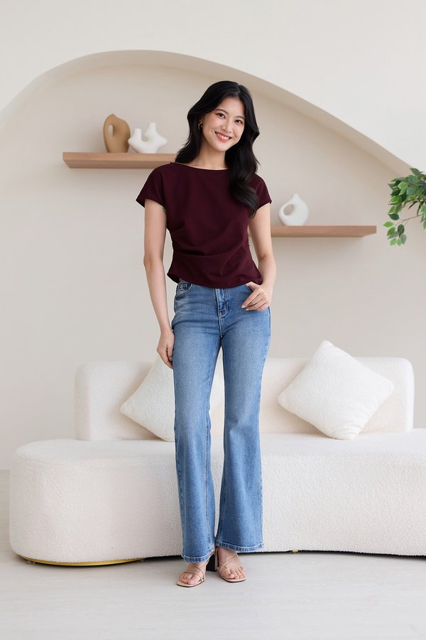 Vikki Top In Merlot