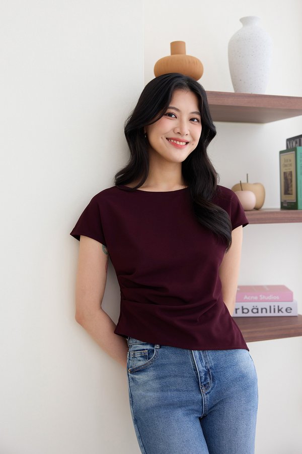 Vikki Top In Merlot