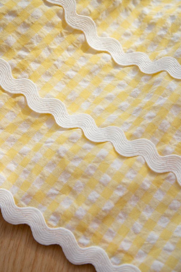 Romy Dress In Yellow Gingham