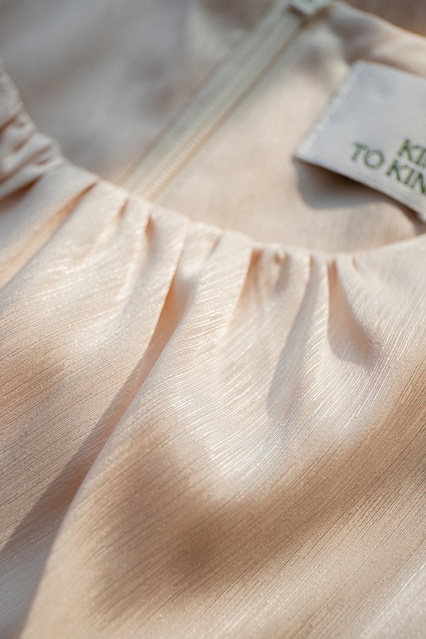 Arielle Dress In Champagne Pink