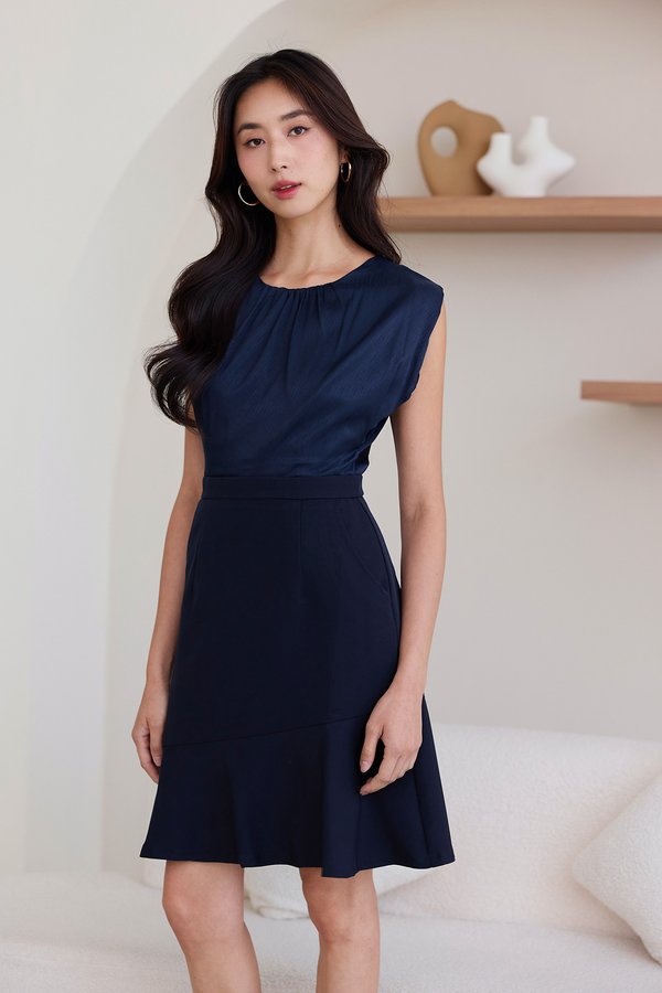 Arielle Dress In Midnight Blue