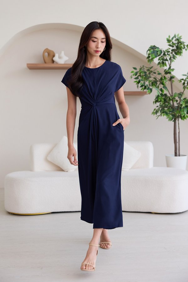 Caden Romper In Navy Blue