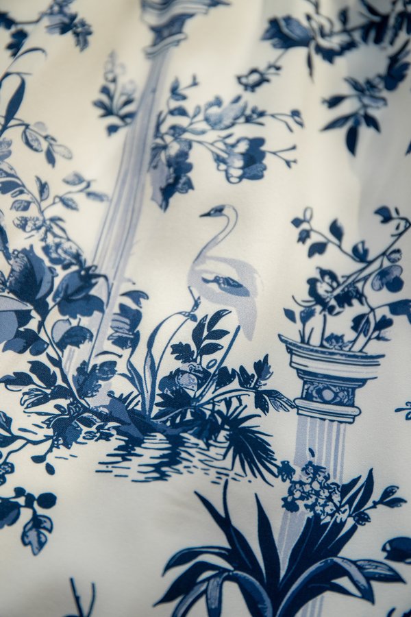 Danella Dress In Blue Prints