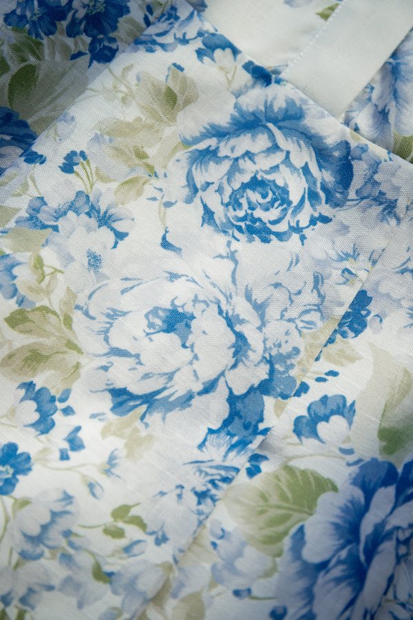 Whitney Dress In Blue Florals