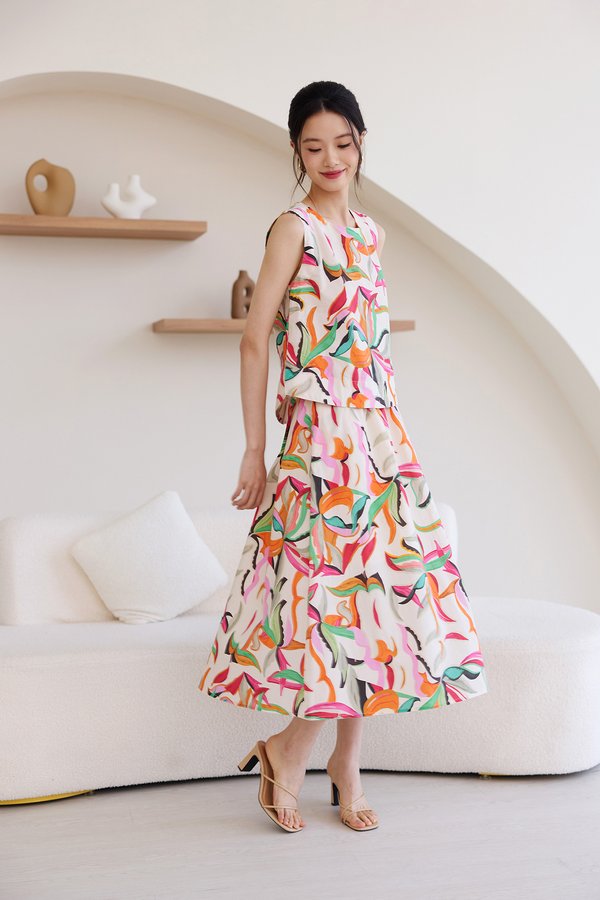 Bertha Skirt In Bold Prints