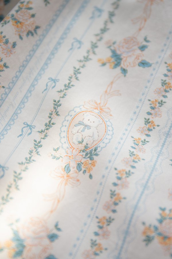 Freyja Dress In Pastel Blue Prints