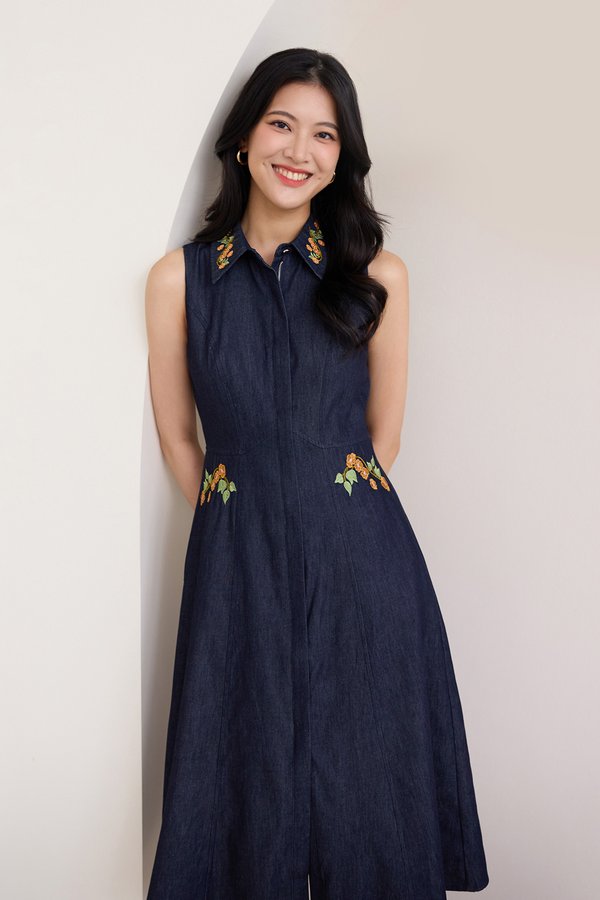 Matin Dress In Dark Wash