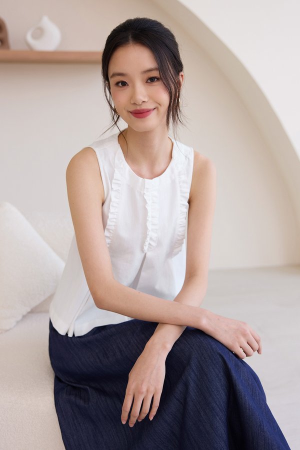 Althea Top In White Wash