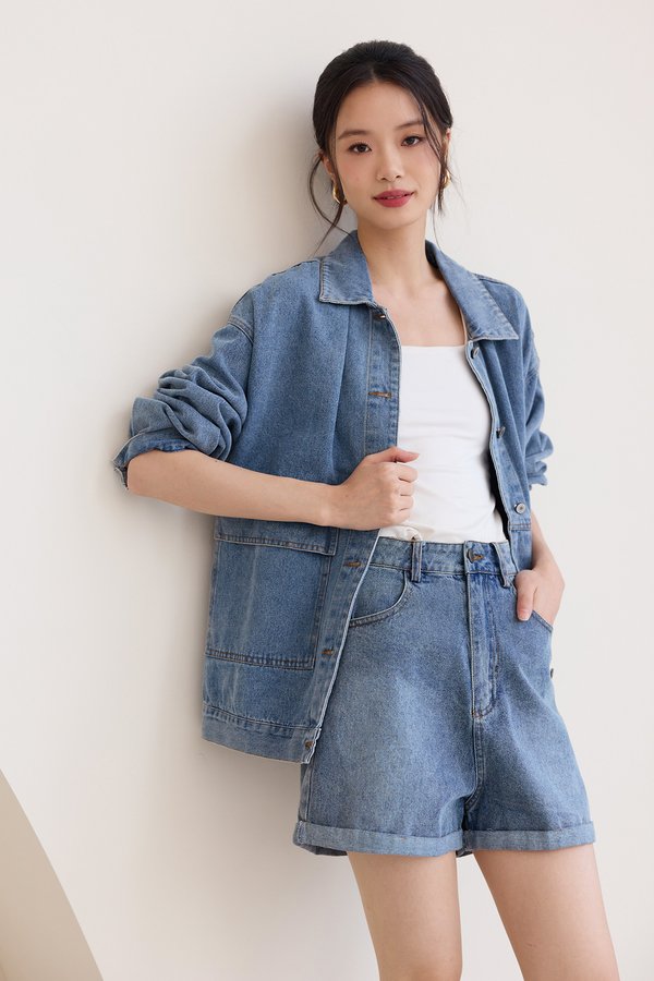 Bianca Jacket In Vintage Blue Wash