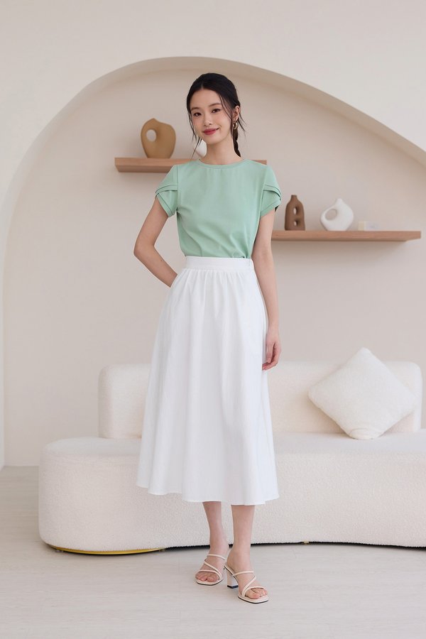 Evelyne Skirt In White Wash
