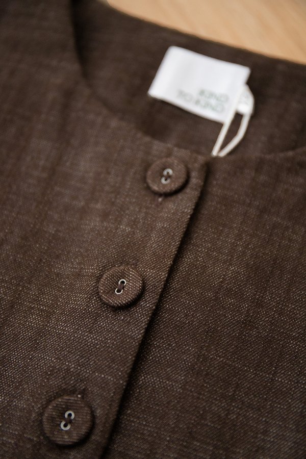 Huxley Top In Espresso Wash