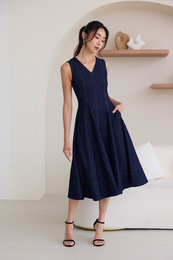 Jose Dress In Blue Wash